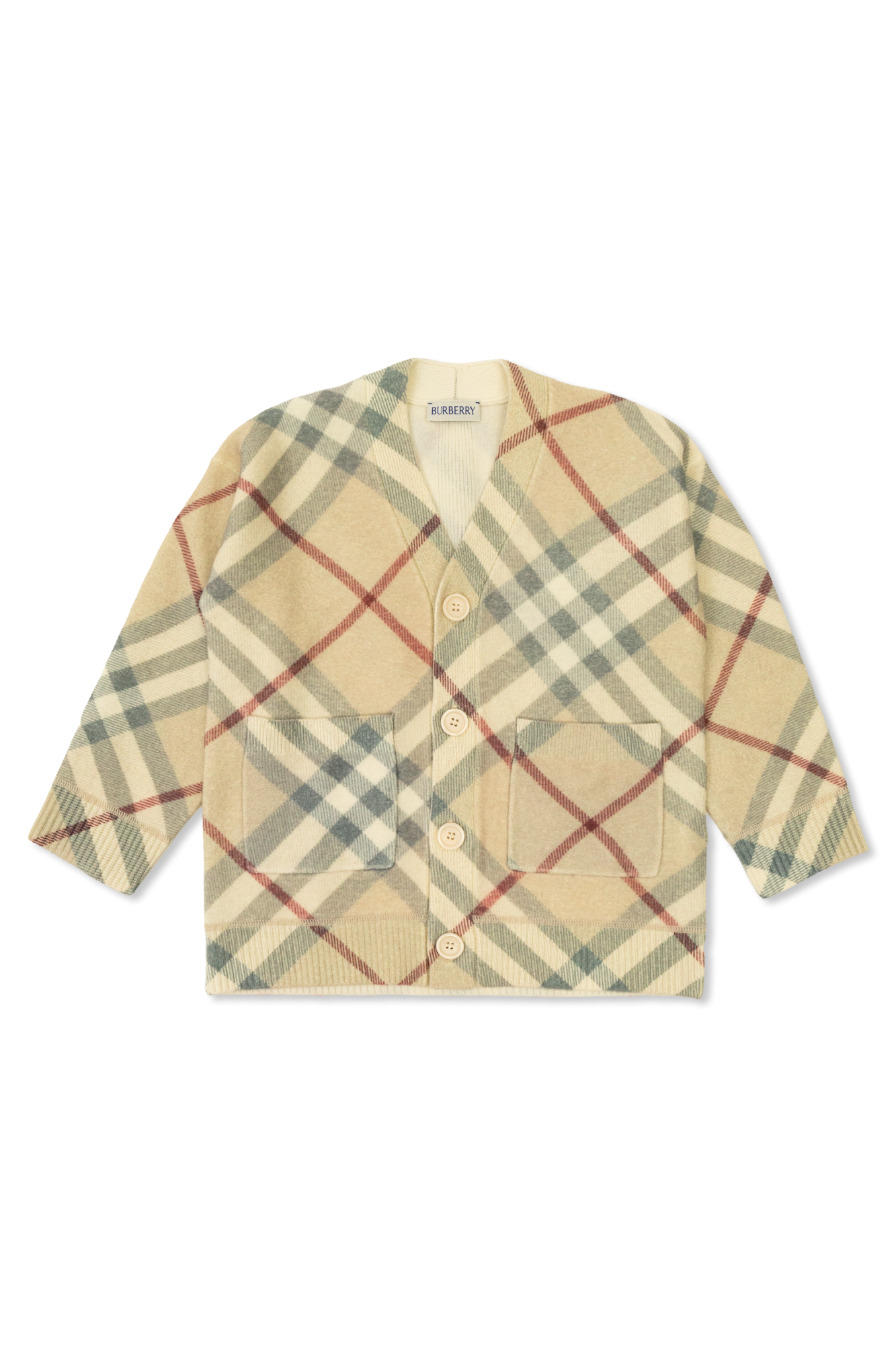 SchaferandweinerShops Burberry Kids Burberry Kids Check Pattern Cardigan 14 years Kids s Girls clothes 4 Burberry Bomberjacke mit Rautensteppung Schwarz